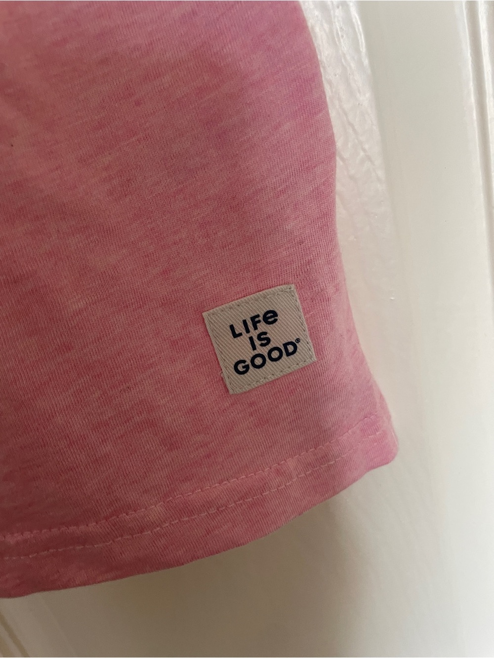 🏝️ Life Is Good Pink Palm Tree Sleep Tee 🏝️ - Picture 4 of 8